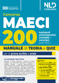 CONCORSO MAECI 200 ASSISTENTI AMMINISTRATIVI CONTABILI E CONSOLARI TEORIA E QUIZ