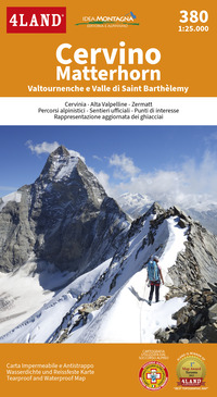 CERVINO MATTERHORN - VALTOURNENCHE E VALLE DI SAINT BARTHELEMY CARTA 1:25.000
