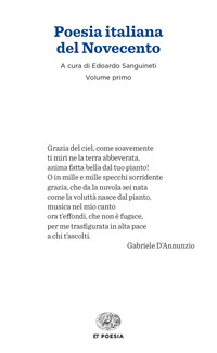 POESIA ITALIANA DEL NOVECENTO