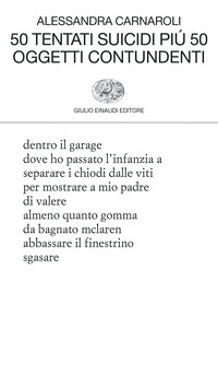 50 TENTATI SUICIDI PIU\' 50 OGGETTI CONTUNDENTI