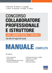 CONCORSO COLLABORATORE PROFESSIONALE E ISTRUTTORE AREA AMMINISTRATIVA E CONTABILE
