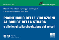 PRONTUARIO DELLE VIOLAZIONI AL CODICE DELLA STRADA 2022