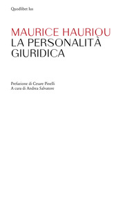 PERSONALITA\' GIURIDICA