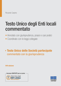 TESTO UNICO DEGLI ENTI LOCALI COMMENTATO