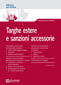 TARGHE ESTERE E SANZIONI ACCESSORIE