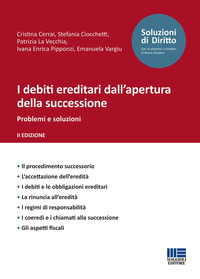 DEBITI EREDITARI DALL\'APERTURA DELLA SUCCESSIONE - PROBLEMI E SOLUZIONI