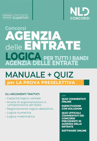 CONCORSI AGENZIA DELLE ENTRATE - LOGICA PER TUTTI I BANDI AGENZIA DELLE ENTRATE MANUALE + QUIZ