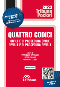 QUATTRO CODICI 2023 CIVILE E DI PROCEDURA CIVILE PENALE E DI PROCEDURA PENALE