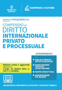 COMPENDIO DI DIRITTO INTERNAZIONALE PRIVATO E PROCESSUALE CON ESPANSIONE ONLINE