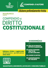 COMPENDIO DI DIRITTO COSTITUZIONALE 2023