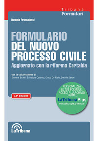 FORMULARIO DEL NUOVO PROCESSO CIVILE