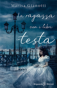 RAGAZZA CON I LIBRI IN TESTA