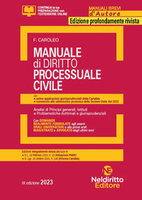MANUALE DI DIRITTO PROCESSUALE CIVILE 2023