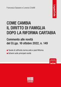 COME CAMBIA IL DIRITTO DI FAMIGLIA DOPO LA RIFORMA CARTABIA