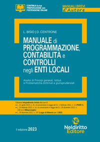 MANUALE DI PROGRAMMAZIONE CONTABILITA\' E CONTROLLI NEGLI ENTI LOCALI