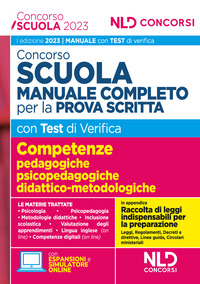 CONCORSO SCUOLA 2023 - MANUALE COMPLETO CON TEST DI VERIFICA PER LA PROVA SCRITTA