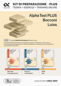 ALPHATEST PLUS BOCCONI E LUISS KIT COMPLETO DI PREPARAZIONE PLUS CON TRAINING ON LINE