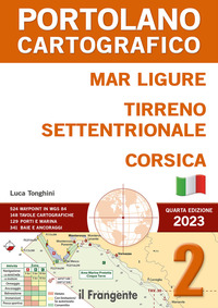 MAR LIGURE, TIRRENO SETTENTRIONALE, CORSICA. PORTOLANO CARTOGRAFICO. CON ESPANSIONE ONLINE