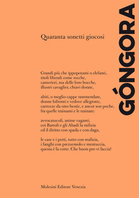 QUARANTA SONETTI GIOCOSI