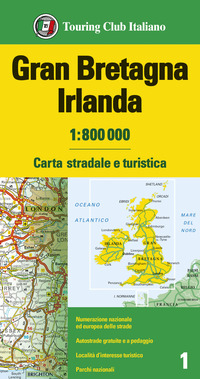 GRAN BRETAGNA IRLANDA 1:800.000