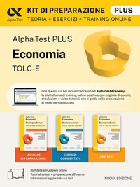 KIT ALPHA TEST PLUS ECONOMIA TOLC-E CON CONTENUTO DIGITALE PER DOWNLOAD