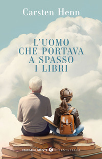 UOMO CHE PORTAVA A SPASSO I LIBRI