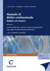 MANUALE DI DIRITTO COSTITUZIONALE ITALIANO ED EUROPEO 2