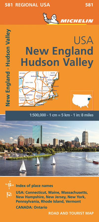 NEW ENGLAND, HUDSON VALLEY 1:500.000