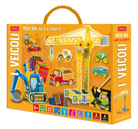 VEICOLI - MEGA BOX ARTS AND CRAFTS CON 4 FONDALI CON 3 MODELLI 3D CON 4 MODELLINI