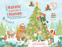 NATALE IN GIRO PER IL MONDO - CON STICKERS RIUTILIZZABILI