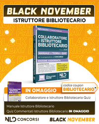 COLLABORATORE E ISTRUTTORE BIBLIOTECARIO 2025 MANUALE DI TEORIA E QUIZ PER TUTTE LE PROVE