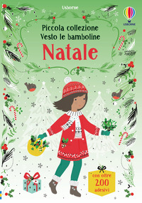NATALE - PICCOLA COLLEZIONE VESTO LE BAMBOLINE CON ADESIVI