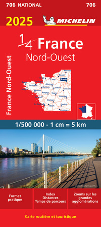 FRANCE NORD-OUEST 1:500.000