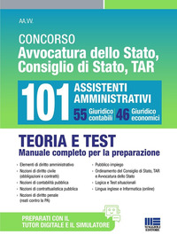 CONCORSO AVVOCATURA DELLO STATO CONSIGLIO DI STATO TAR 101 ASSISTENTI AMMINISTRATIVI