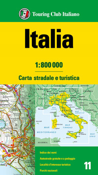 ITALIA - CARTA STRADALE E TURISTICA 1:800.000 - 2025