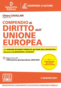 COMPENDIO DI DIRITTO DELL\'UNIONE EUROPEA di CAVALLARI CHIARA