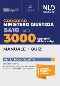 CONCORSO MINISTERO GIUSTIZIA 5410 3000 POSTI - MANUALE + QUIZ