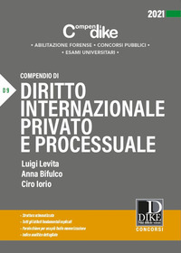 COMEPNDIO DI DIRITTO INTERNAIZIONALE PRIVATO E PROCESSUALE di LEVITA L. - BIFULCO A. - IORIO C.