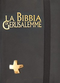 BIBBIA DI GERUSALEMME - COPERTINA NERA IN PELLE