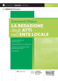 REDAZIONE DEGLI ATTI NELL\'ENTE LOCALE