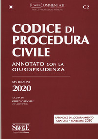 CODICE DI PROCEDURA CIVILE 2020 ANNOTATO CON LA GIURISPRUDENZA