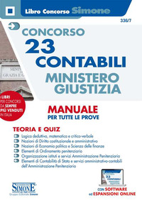 CONCORSO 23 CONTABILI MINISTERO GIUSTIZIA - MANUALE PER TUTTE LE PROVE