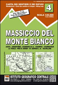 MASSICCIO DEL MONTE BIANCO 1:50000