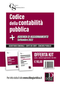 CODICE DELLA CONTABILITA\' PUBBLICA + ADDENDA DI AGGIORNAMENTO SETTEMBRE 2022