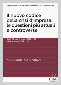 NUOVO CODICE DELLA CRISI D\'IMPRESA - LE QUESTIONI PIU\' ATTUALI E CONTROVERSE