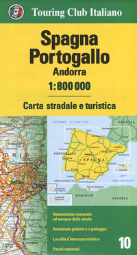 SPAGNA PORTOGALLO ANDORRA 1:800.000