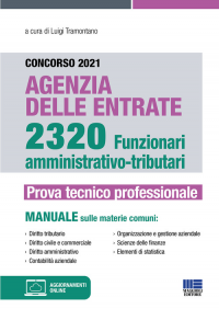 CONCORSO 2021 AGENZIA DELLE ENTRATE 2320 FUNZIONARI AMMINISTRATIVO TRIBUTARI