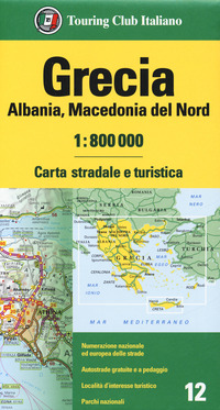 GRECIA ALBANIA MACEDONIA 1:800.000