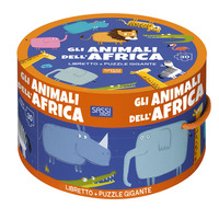 ANIMALI DELL\'AFRICA - PUZZLE BOX ROTONDA