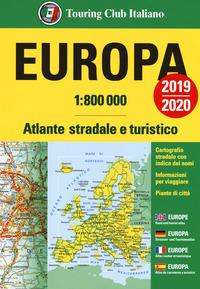 EUROPA 1:800.000 ATLANTE STRADALE E TURISTICO 2019 - 2020